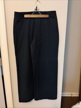 Vince Black Wide-Leg Dress Pants
